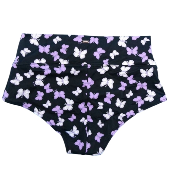 VS PINK HIGH WAISTED BUTTERFLY SWIM SHORTS•M•NWOT - Picture 5 of 7